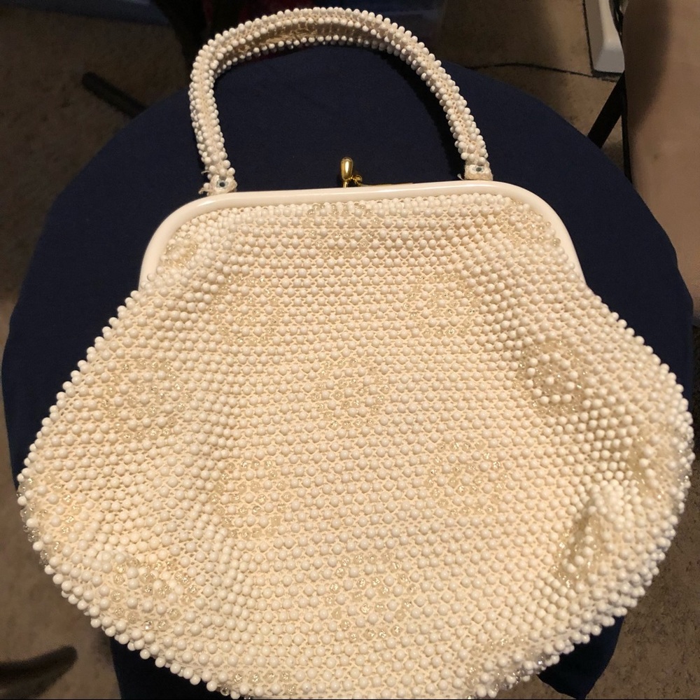 Vintage Corde Bead Evening Purse